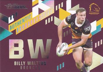 2024 NRL Traders Titanium - Authentics Initials #AI01 Billy Walters Front